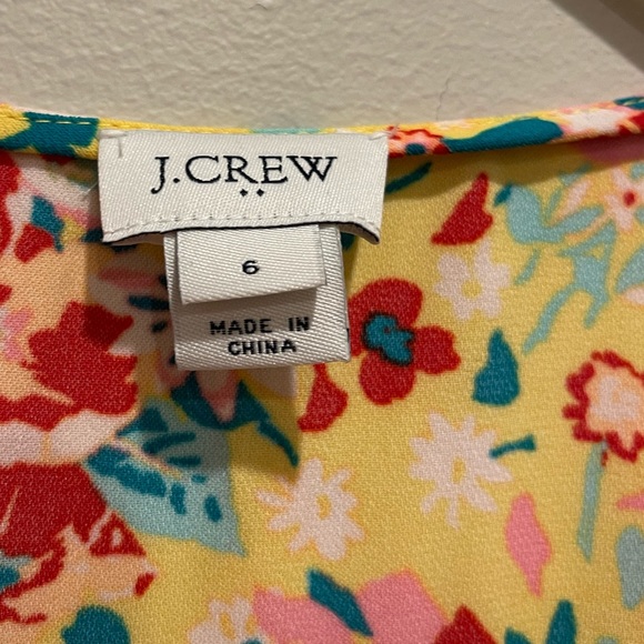 J. Crew EUC yellow floral dress 6 - Picture 2 of 6
